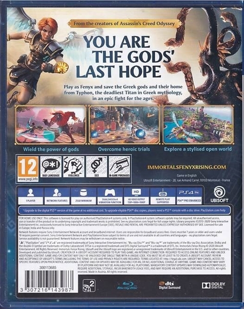 Immortals Fenyx Rising - PS4 (B Grade) (Genbrug)